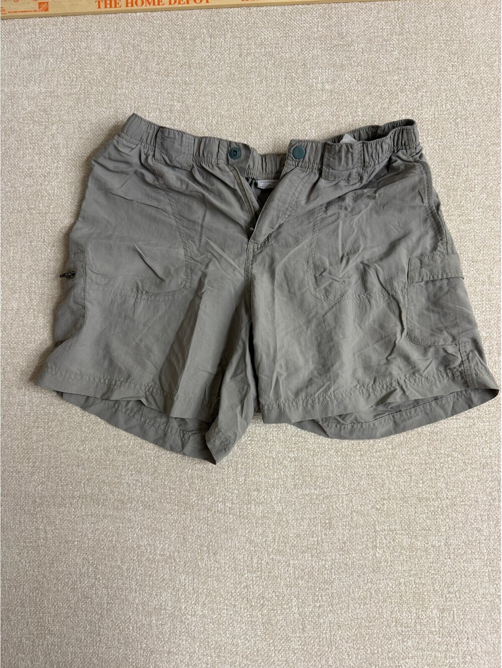 Columbia Sportswear Company Gray Hiking Utility Cargo Shorts Womens Size S